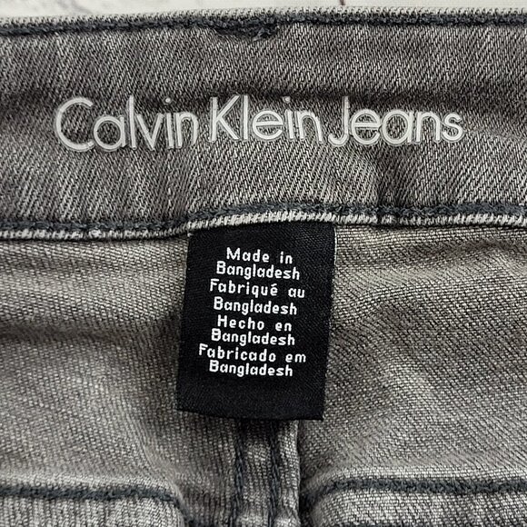 Calvin Klein Jeans Woman’s Gray Slim Boyfriend jeans size 2 - Picture 7 of 12